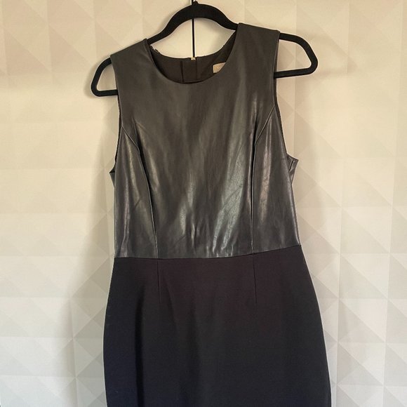 Banana Republic Faux Leather Dress Size 12